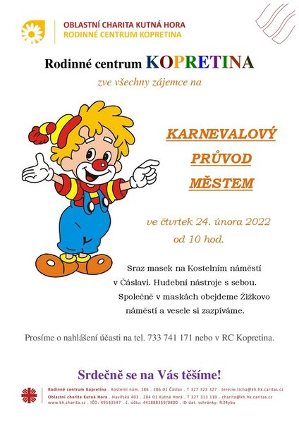 Karnevalovy pruvod mestem