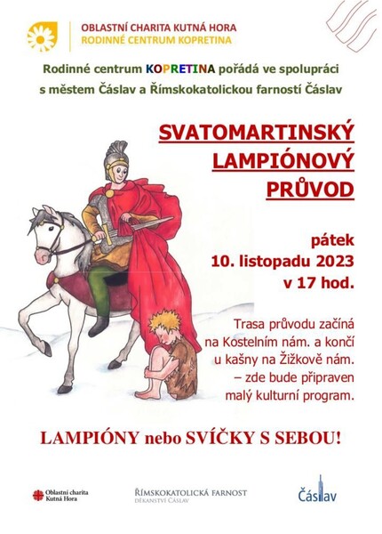 Svatomartinský průvod Čáslav 2023