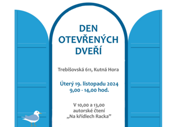 Oslavte s námi 15 let Střediska Racek. Přijďte na Den otevřených dveří plný příběhů 