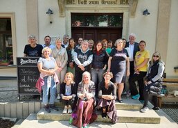 Naše skupinka před Poutním domem