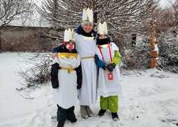 Tříkráloví koledníci v Hlízově