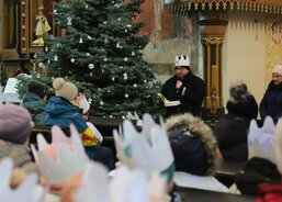 Tříkráloví koledníci v kostele sv. Petra a Pavla v Čáslavi