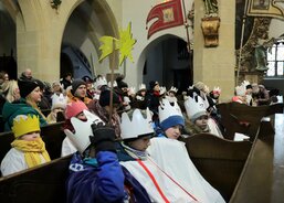 Tříkráloví koledníci v kostele sv. Petra a Pavla v Čáslavi